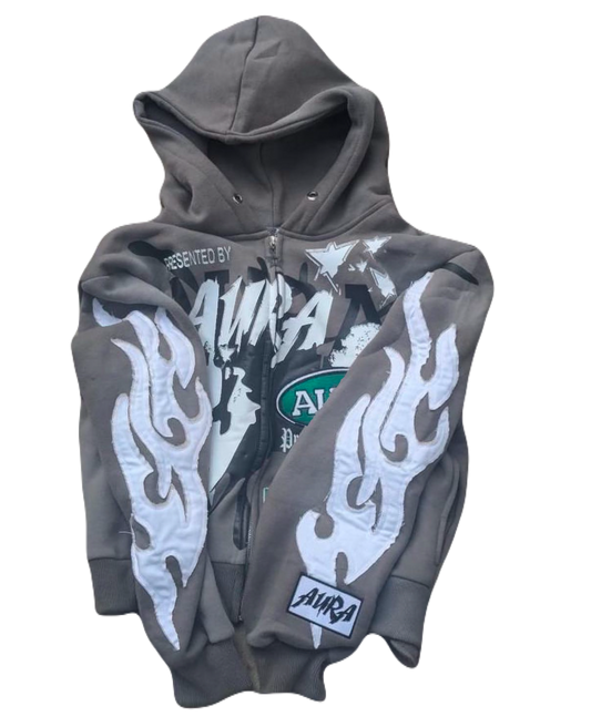DISTORTED HOODIE “GREY”