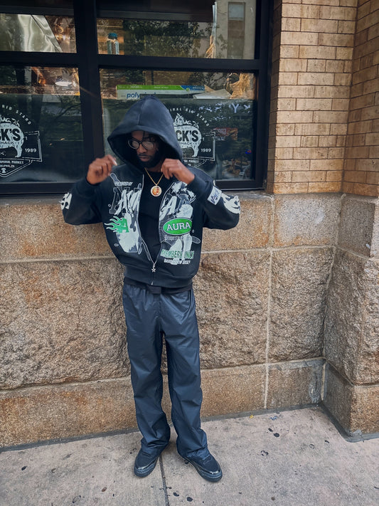 DISTORTED HOODIE “BLACK”